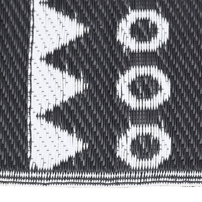 Outdoor-Teppich ARAKIL Schwarz 80x150 cm PP