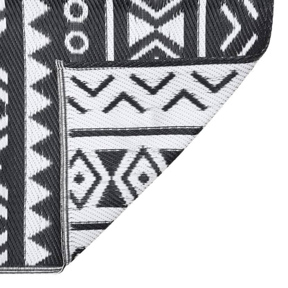 Outdoor-Teppich ARAKIL Schwarz 80x150 cm PP