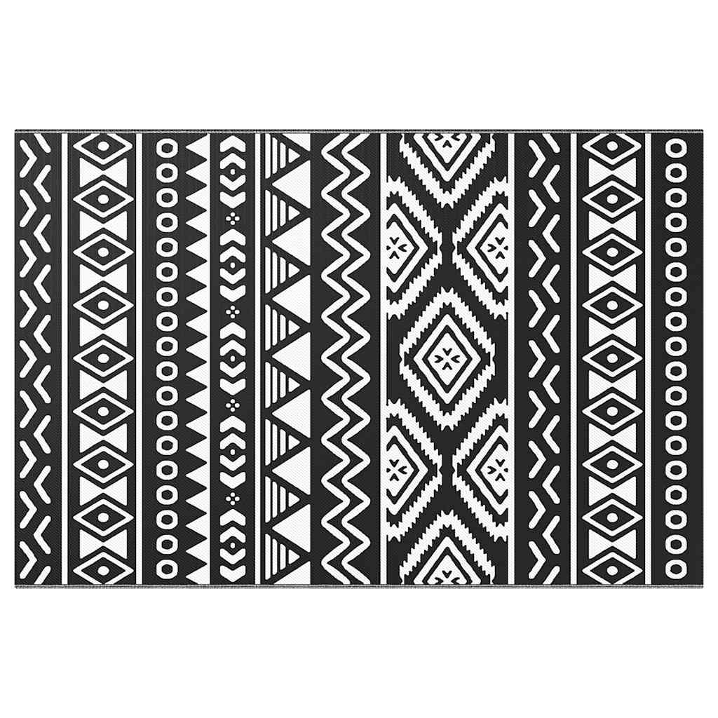 Outdoor-Teppich ARAKIL Schwarz 120x180 cm PP