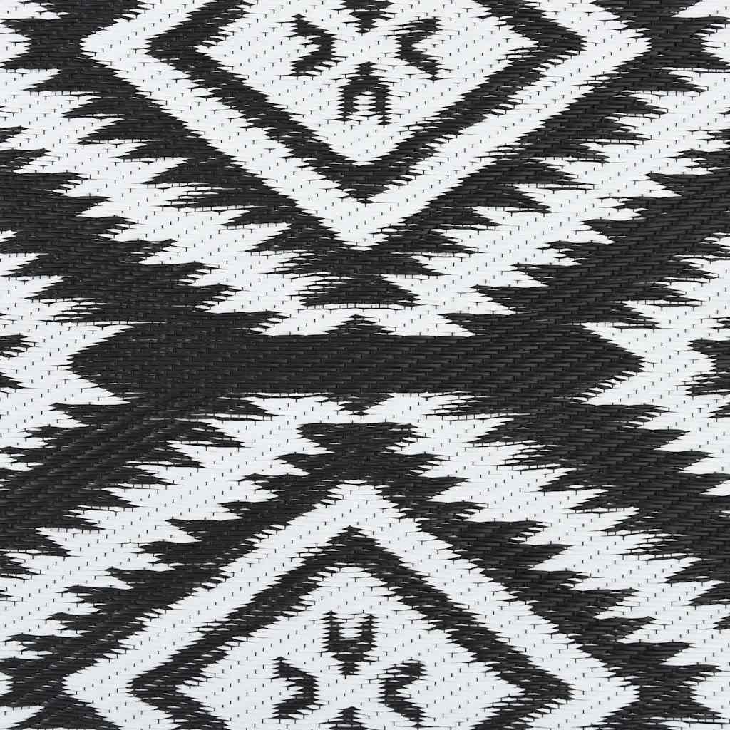 Outdoor-Teppich ARAKIL Schwarz 120x180 cm PP