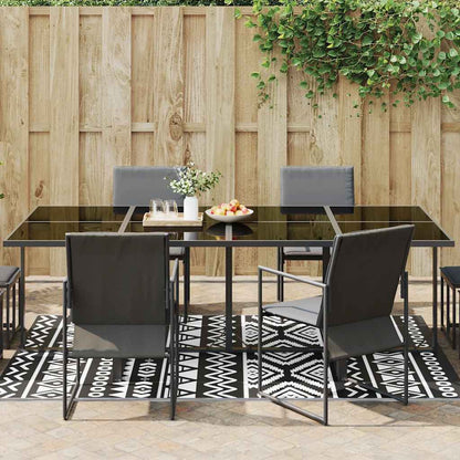 Outdoor-Teppich ARAKIL Schwarz 160x230 cm PP