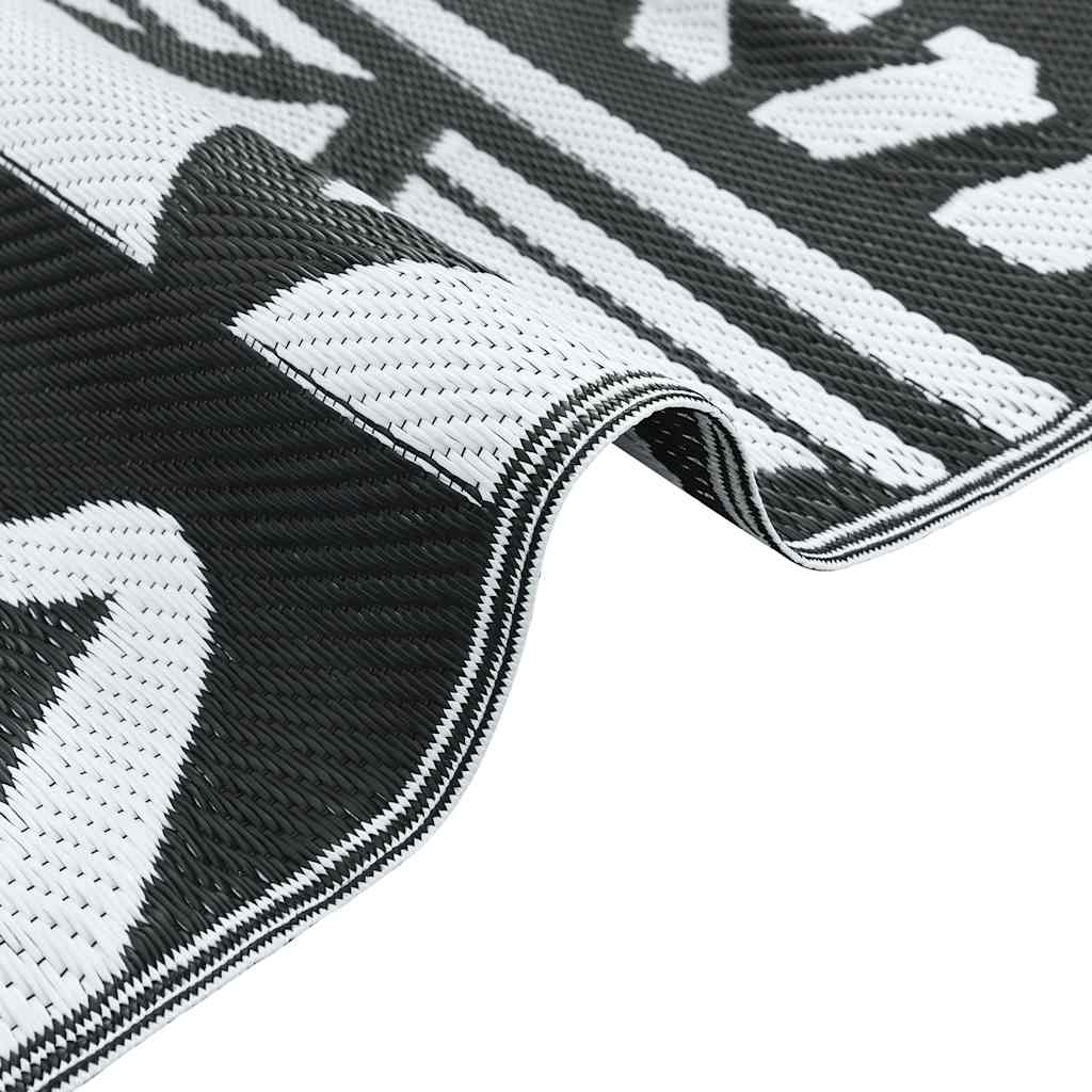 Outdoor-Teppich ARAKIL Schwarz 160x230 cm PP