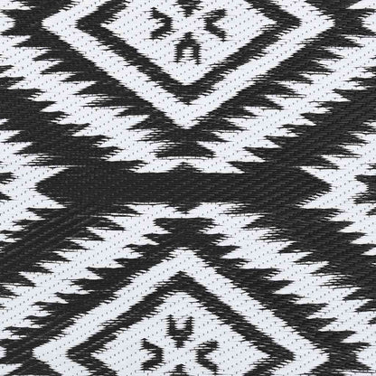 Outdoor-Teppich ARAKIL Schwarz 160x230 cm PP
