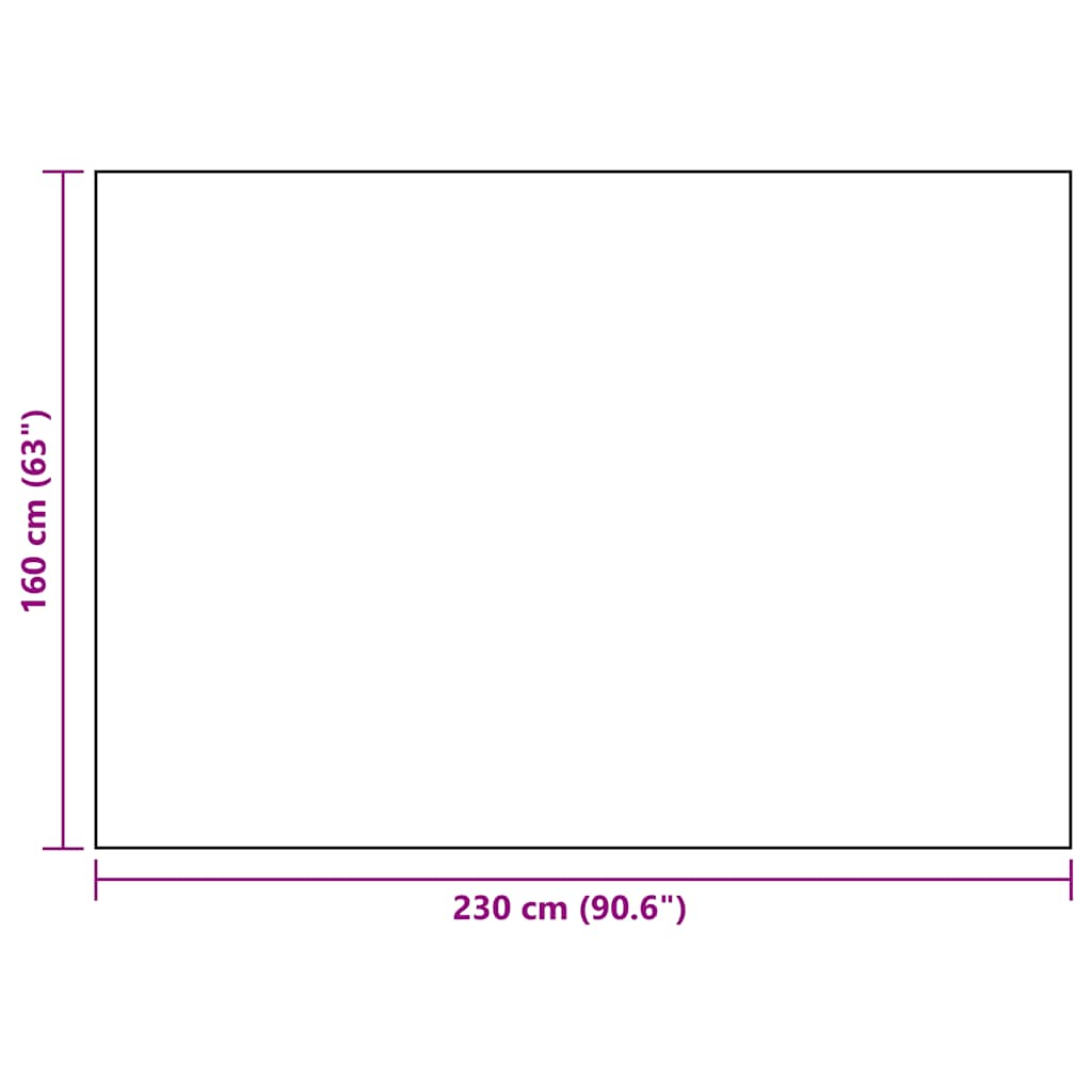 Outdoor-Teppich ARAKIL Schwarz 160x230 cm PP