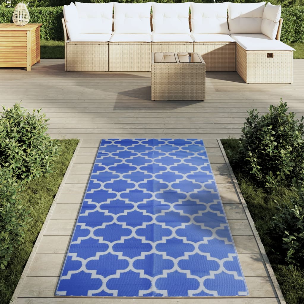 Outdoor-Teppich ARAKIL Blau 80x150 cm PP