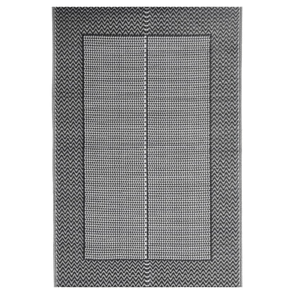 Outdoor-Teppich ARAKIL Schwarz 140x200 cm PP