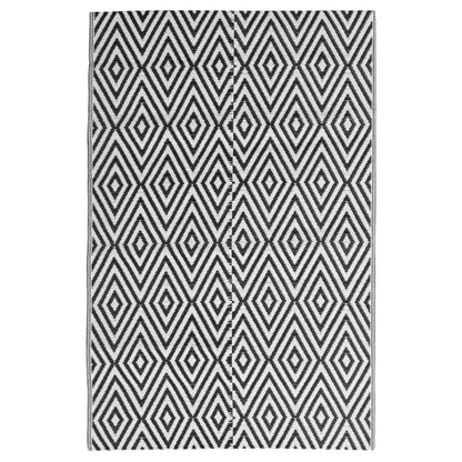 Outdoor-Teppich ARAKIL Schwarz 140x200 cm PP
