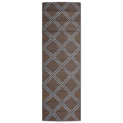 Outdoor-Teppich ARAKIL Braun 80x250 cm PP