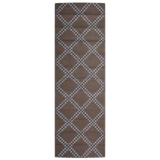 Outdoor-Teppich ARAKIL Braun 80x250 cm PP