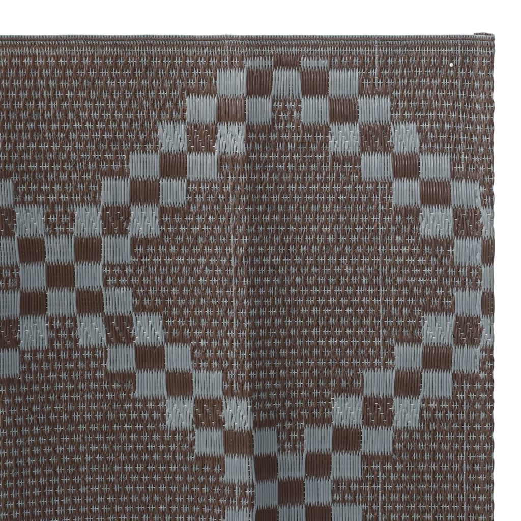 Outdoor-Teppich ARAKIL Braun 80x250 cm PP