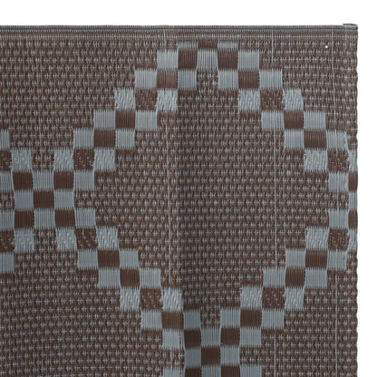 Outdoor-Teppich ARAKIL Braun 80x250 cm PP