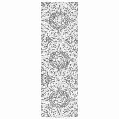 Outdoor-Teppich ARAKIL Hellgrau 80x250 cm PP