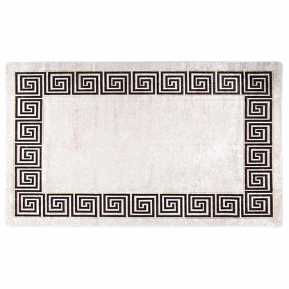 Teppich Waschbar 120x180 cm Hellbeige Rutschfest