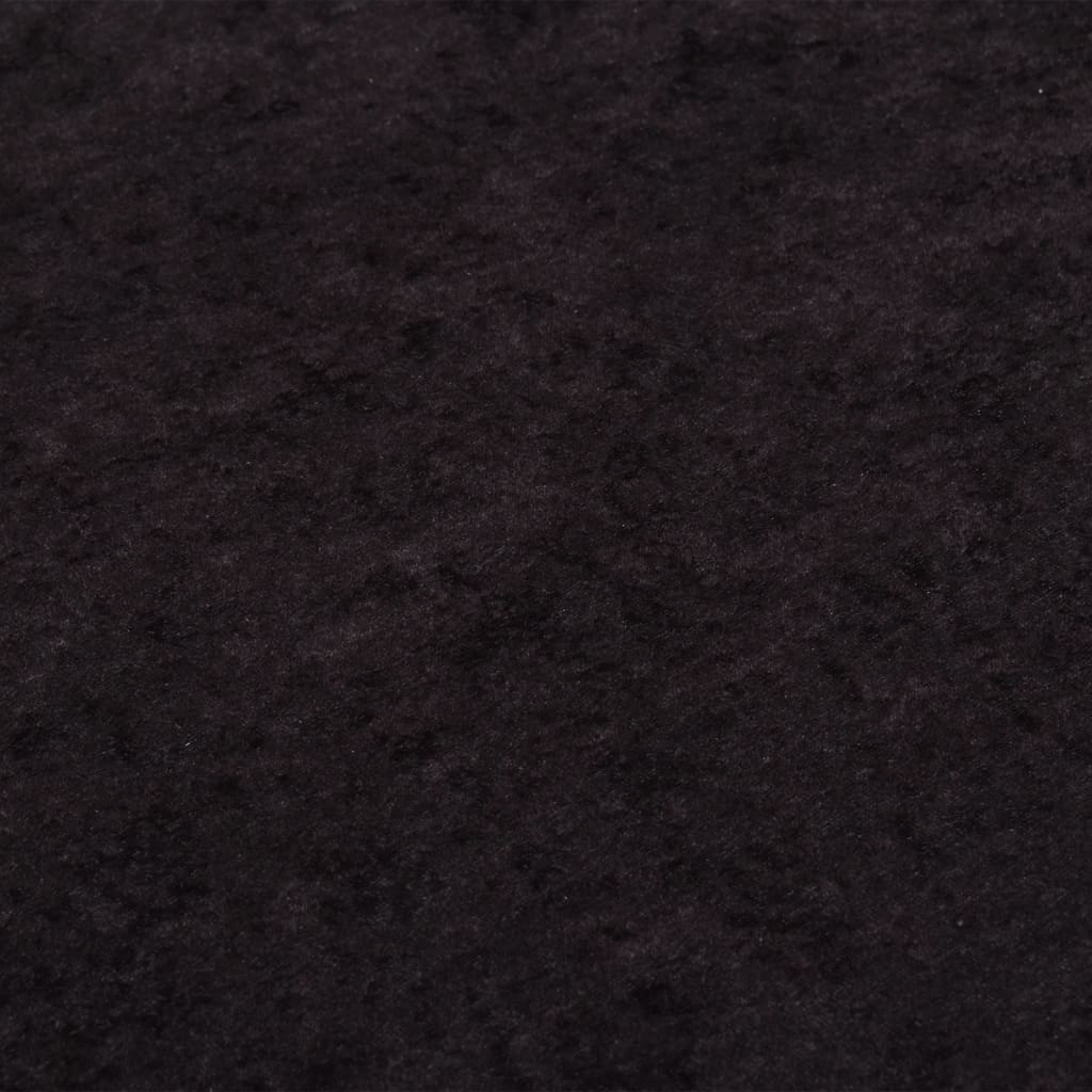 Teppich Waschbar φ120 cm Anthrazit Rutschfest