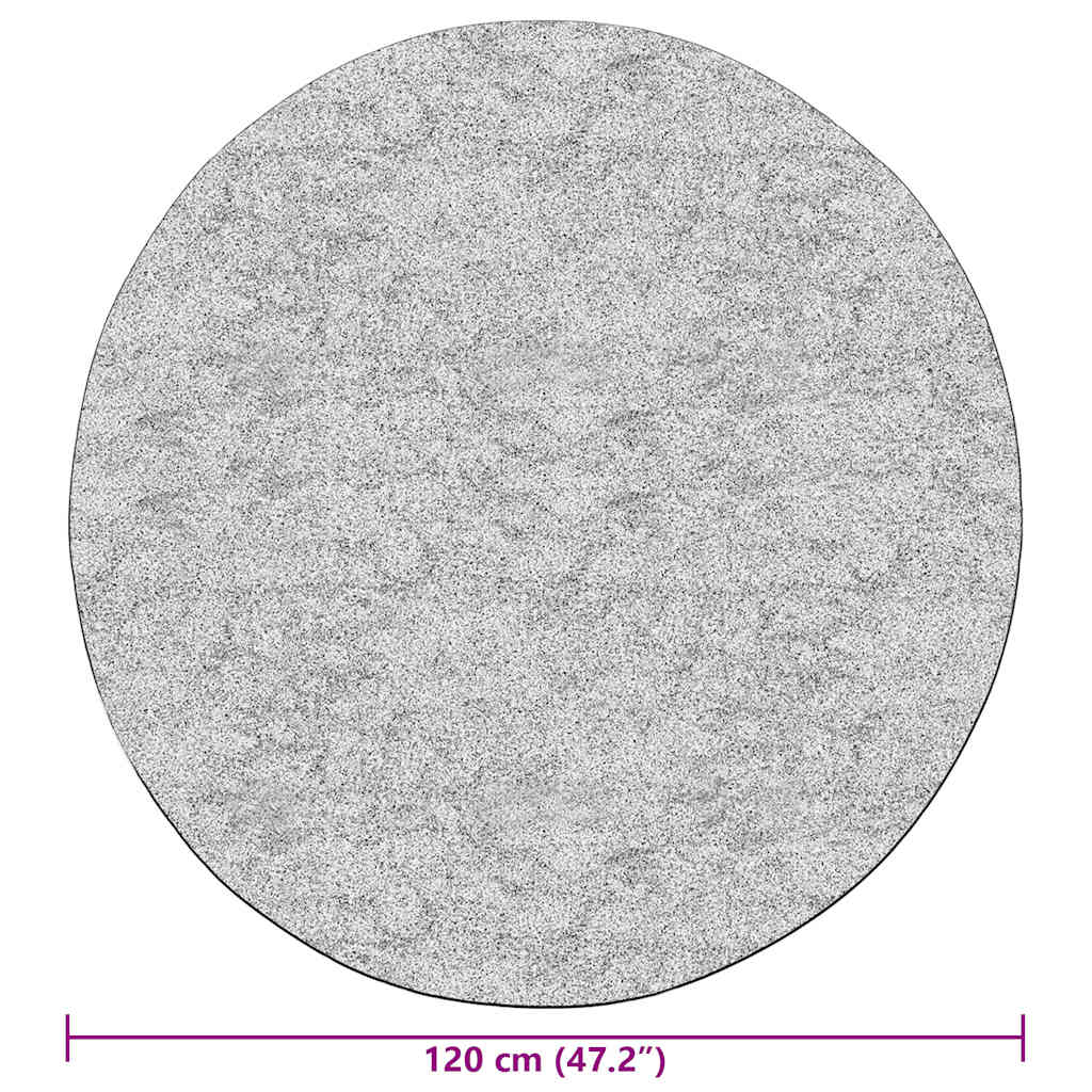 Teppich Waschbar φ120 cm Anthrazit Rutschfest