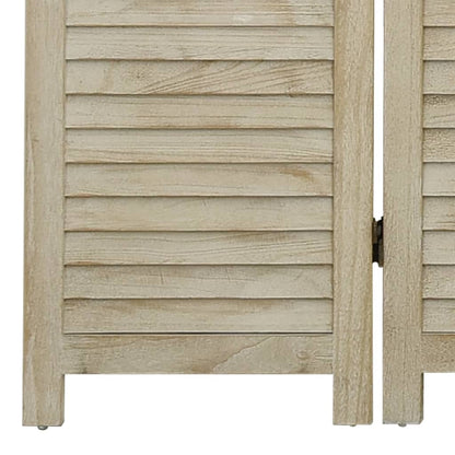 6 dele Rumdeler 210x165 cm massivt træ Paulownia