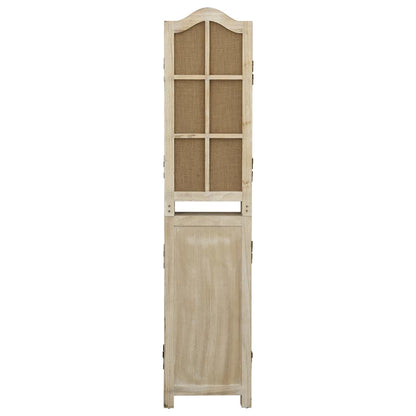 4-delt Rumdeler Brun 140x165 cm Stof