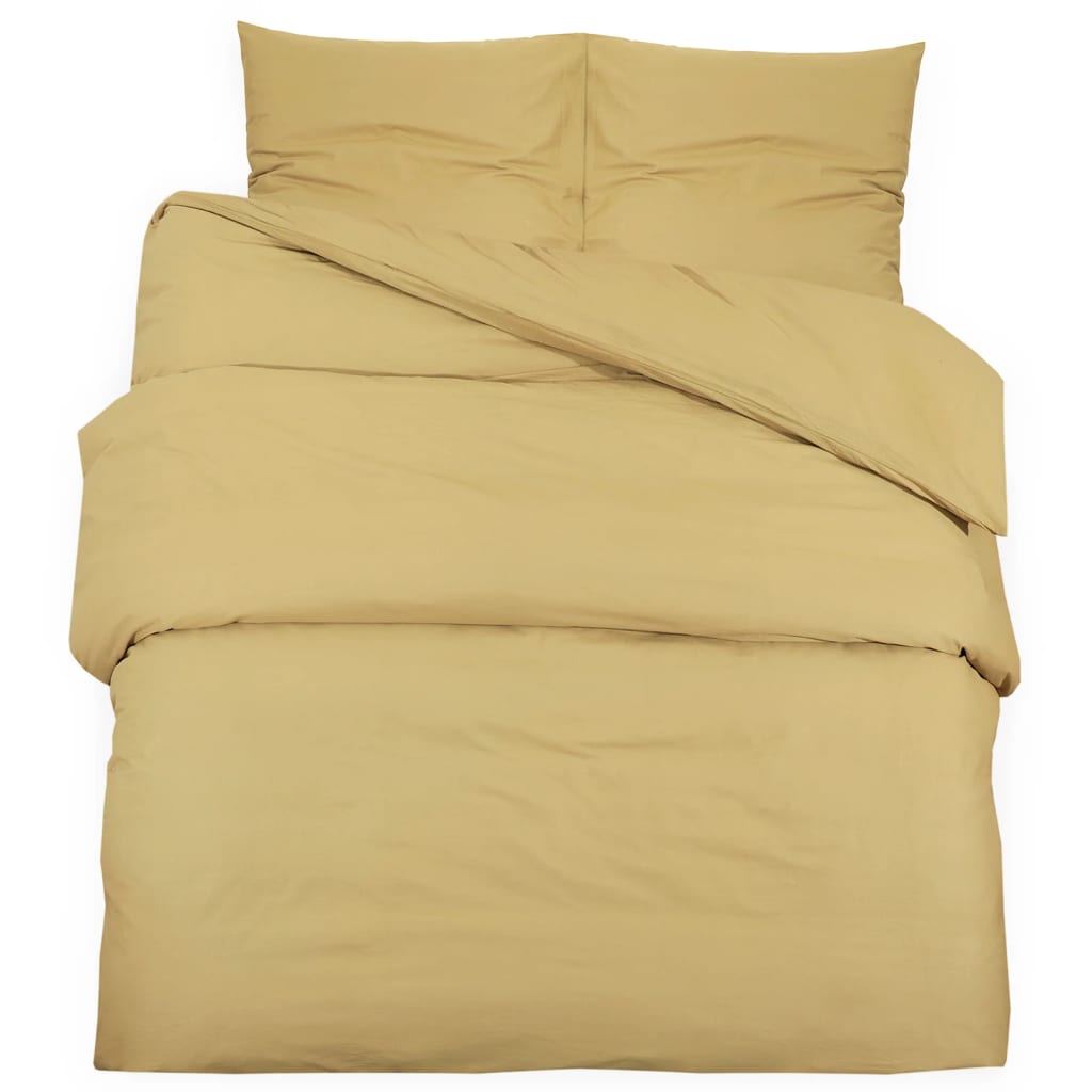 Sengesæt Taupe 200x220 cm Lys Microfiber