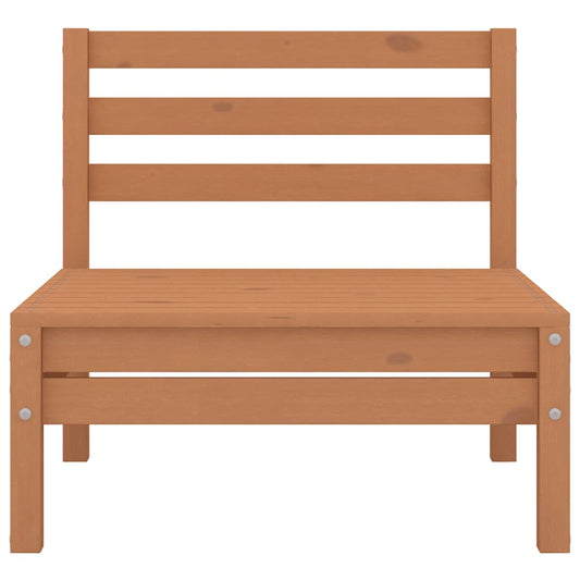 Garten-Mittelsofa Honigbraun Massivholz Kiefer