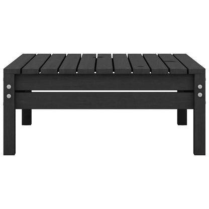 Gartenhocker Schwarz Massivholz Kiefer