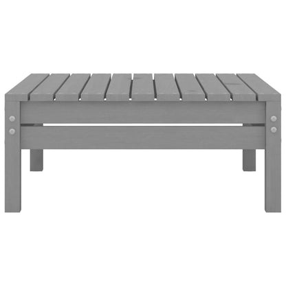 4-tlg. Garten-Lounge-Set Massivholz Kiefer Grau