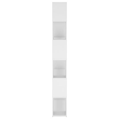 Bücherregal Raumteiler Weiß 100x24x188 cm