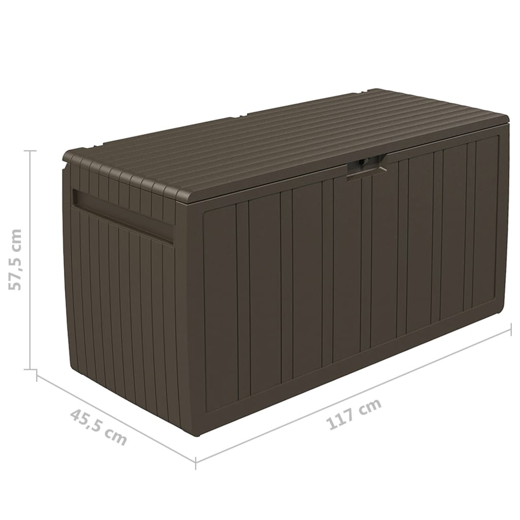 Kissenbox Braun 117x45,5x57,5 cm 270 L