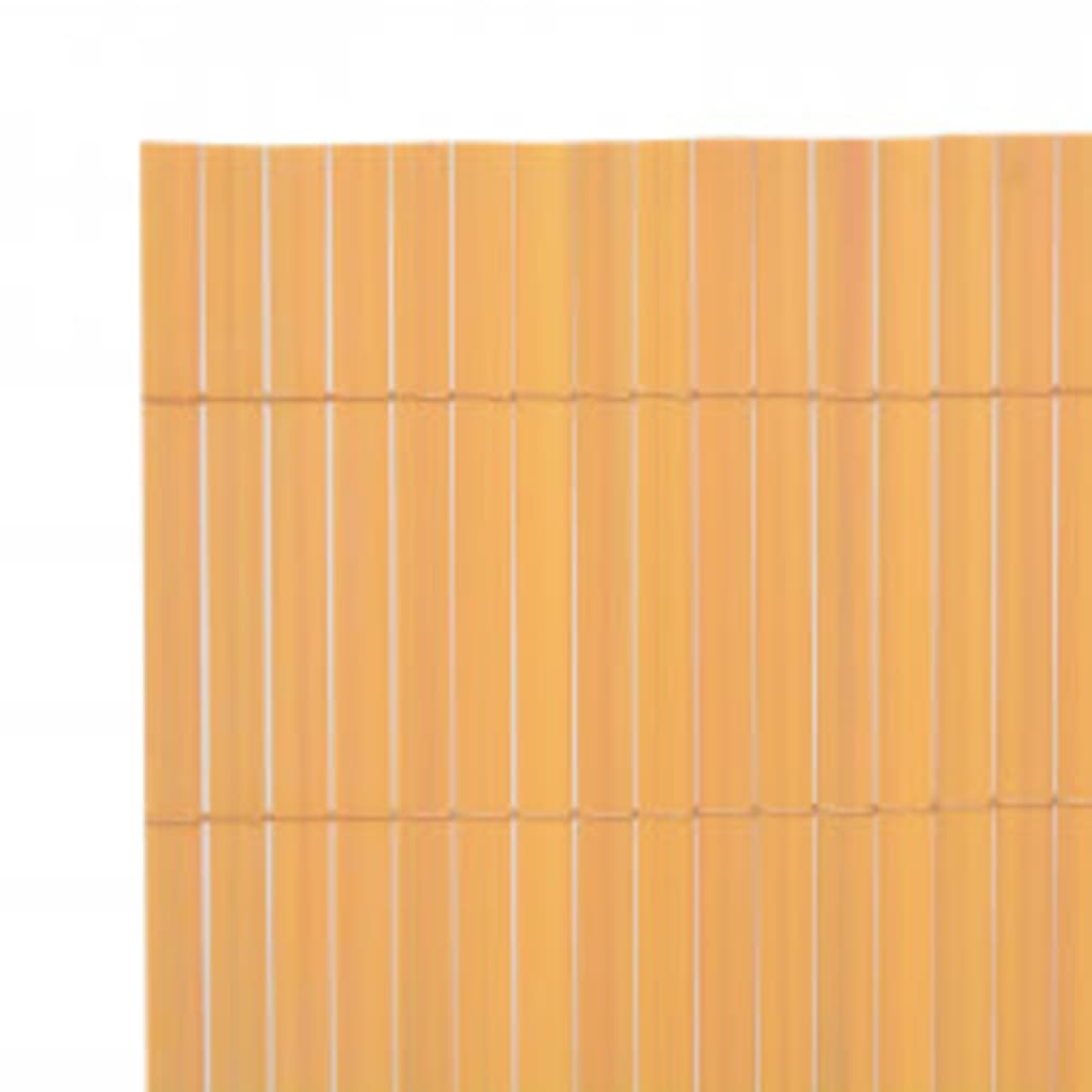 Gartenzaun Doppelseitig 90x400 cm Gelb