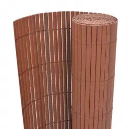 Gartenzaun Doppelseitig 110x400 cm Braun