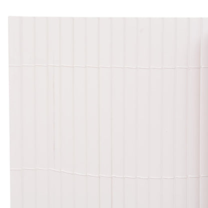 Gartenzaun Doppelseitig 110x500 cm Weiß