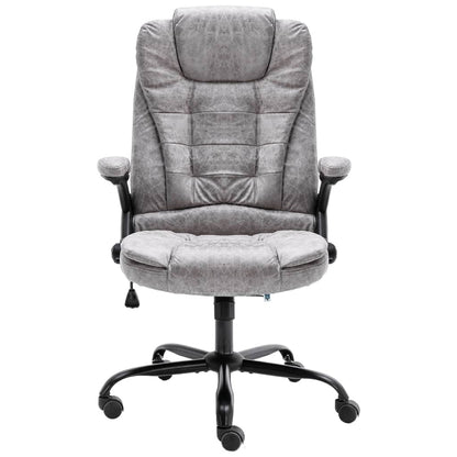 Bürostuhl Hellgrau Wildleder-Optik