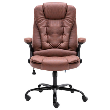 Bürostuhl Hellbraun Wildleder-Optik