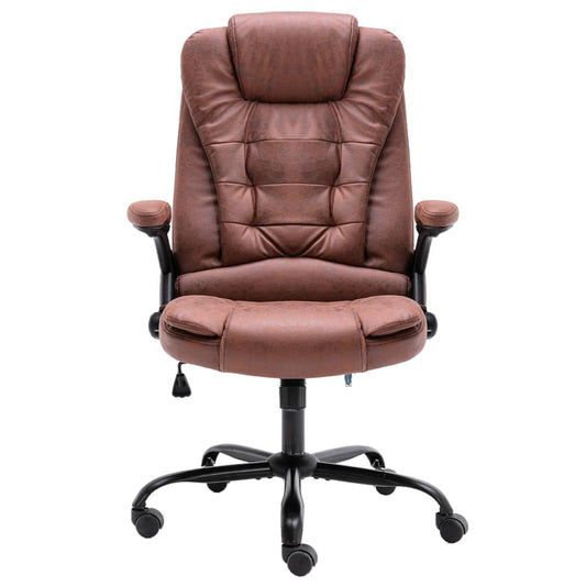 Bürostuhl Hellbraun Wildleder-Optik