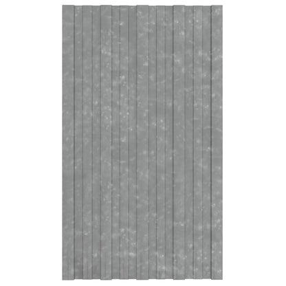 Dachpaneele 12 Stk. Verzinkter Stahl Silbern 80x45 cm