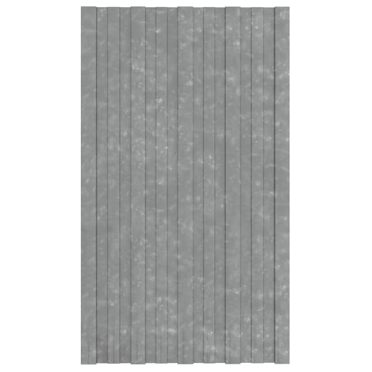 Dachpaneele 12 Stk. Verzinkter Stahl Silbern 80x45 cm