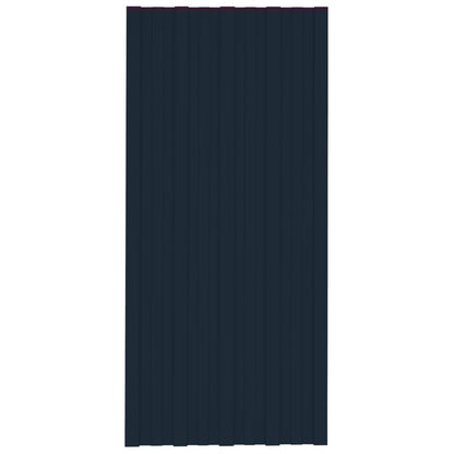 Dachpaneele 36 Stk. Verzinkter Stahl Anthrazit 100x45 cm