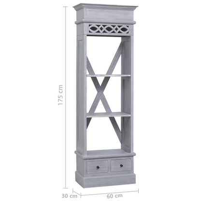 Highboard 60x30x175 cm Massivholz Mahagoni
