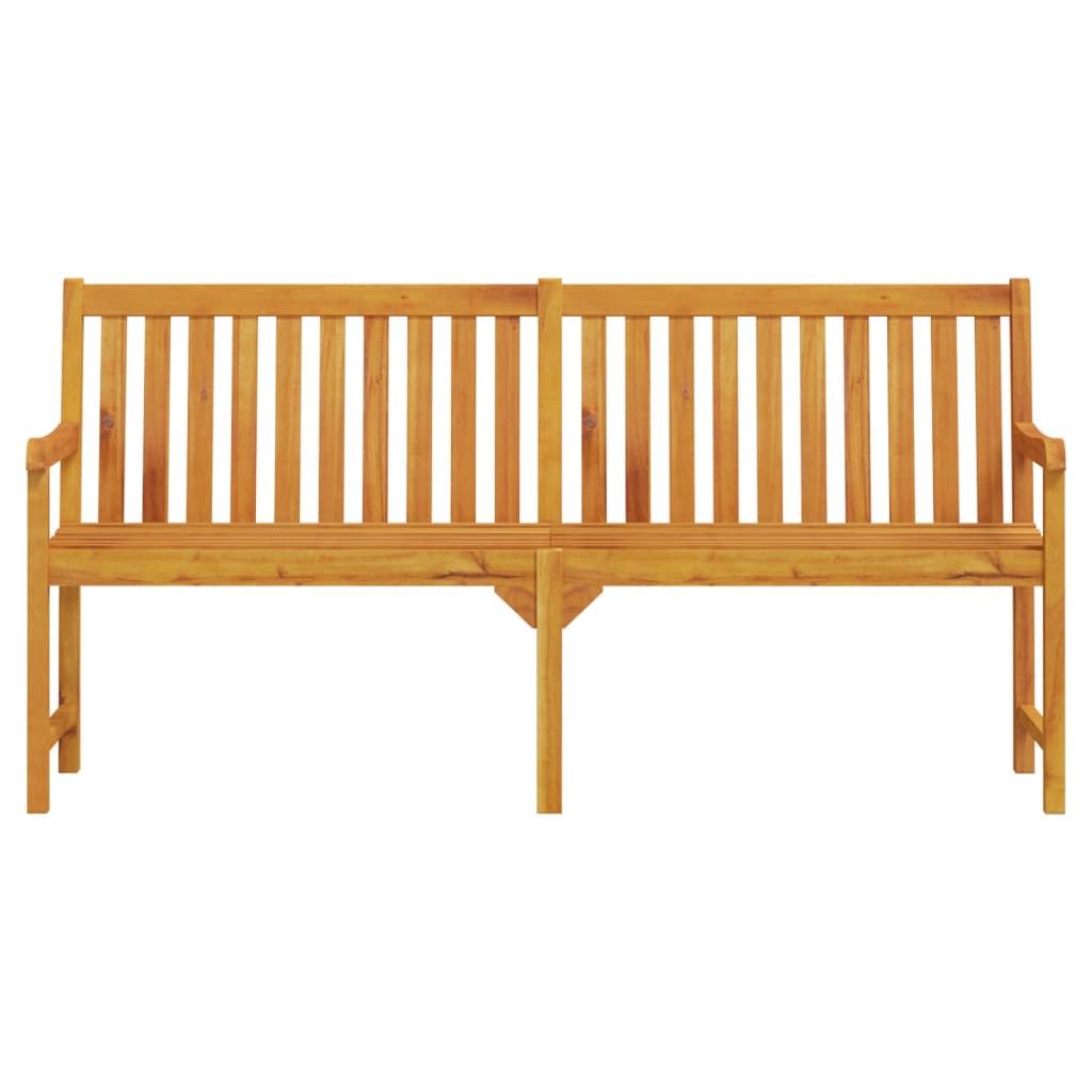 Gartenbank 180 cm Massivholz Akazie