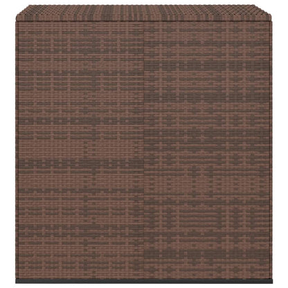 Garten-Kissenbox PE Rattan 100x49x103,5 cm Braun