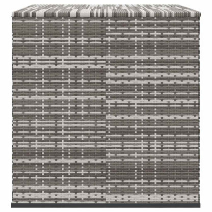 Garten-Kissenbox PE Rattan 145x100x103 cm Grau