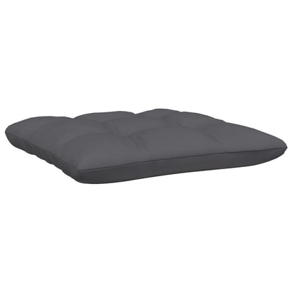 Havesofa 2-personers med hynder i sort massiv fyrretræ