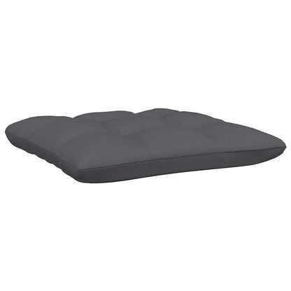3-tlg. Garten-Lounge-Set mit Kissen Schwarz Kiefer Massivholz