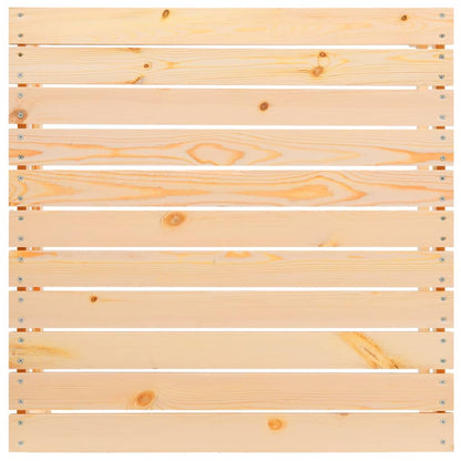 3-tlg. Garten-Lounge-Set mit Kissen in Creme Massivholz Kiefer