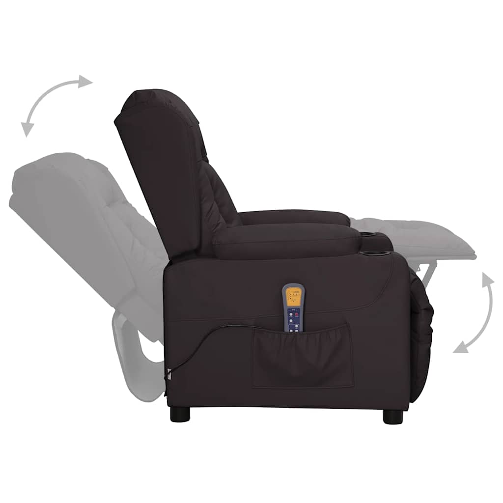 Massagesessel Schwarz Kunstleder
