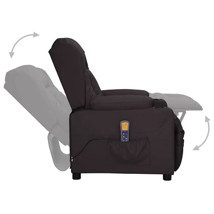 Massagesessel Schwarz Kunstleder