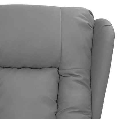 Massagesessel Grau Kunstleder