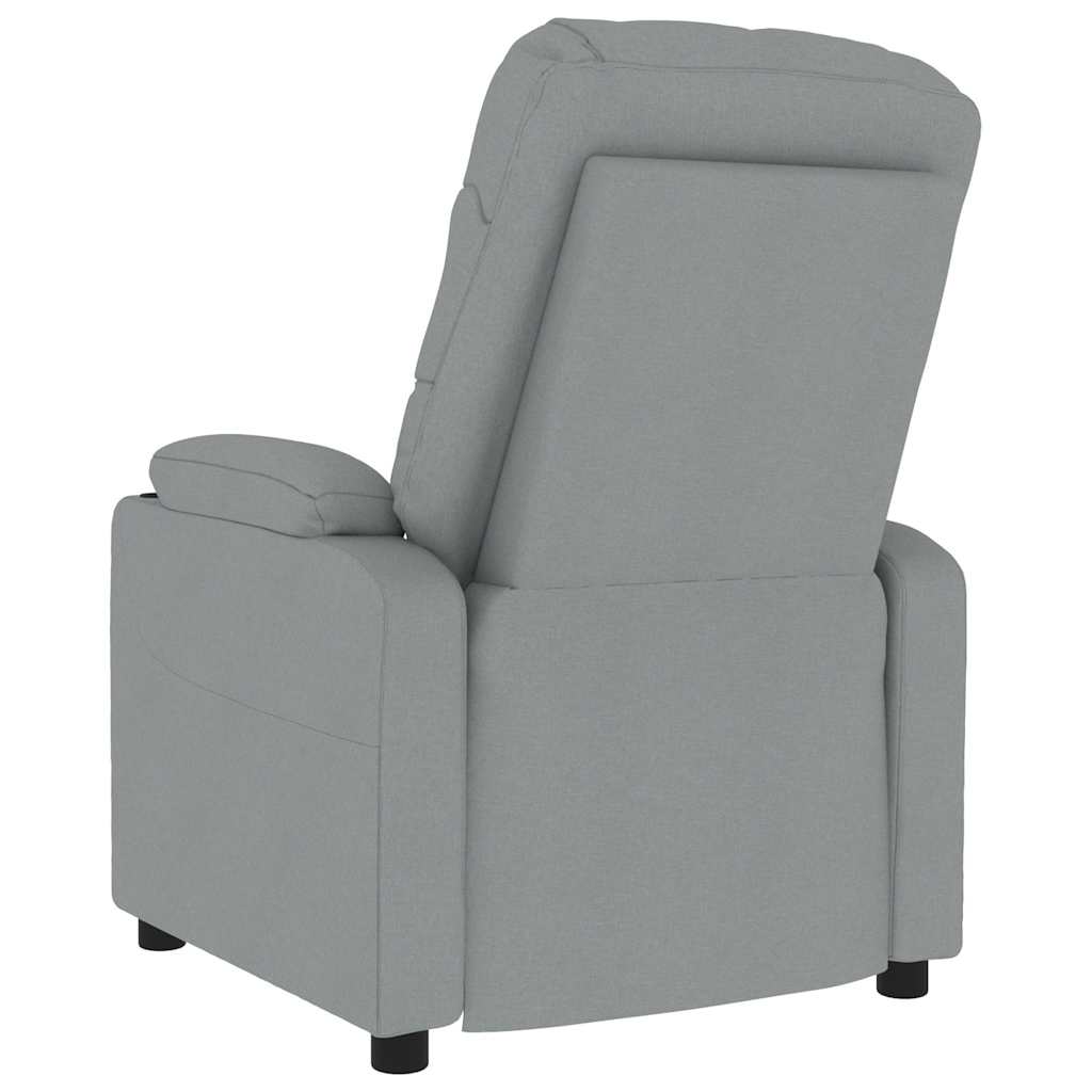Massagesessel Hellgrau Stoff