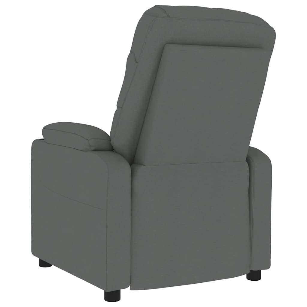 Massagesessel Dunkelgrau Stoff