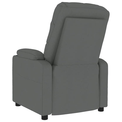 Massagesessel Dunkelgrau Stoff