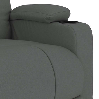 Massagesessel Dunkelgrau Stoff